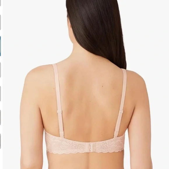Wacoa Soft Sense Lace Underwire Bra 32D Rose Dust - Picture 2 of 8